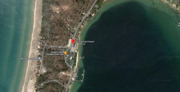 Portage Point Resort (Portage Point Inn) - Aerial Map (newer photo)